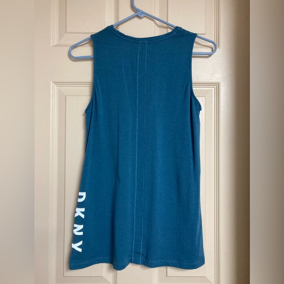 Womens DKNY Sport Blue Tunic Tank Top size Small - Picture 3 of 6
